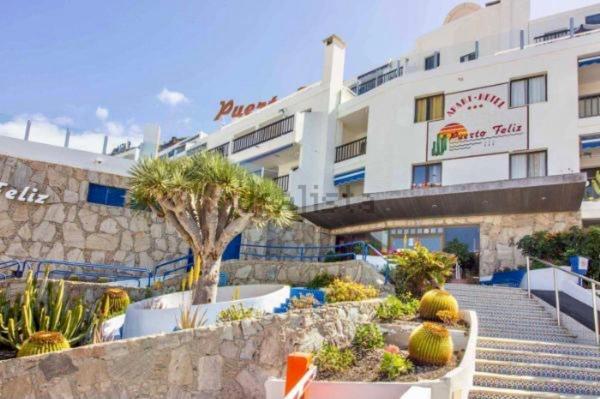 Lovely Apartment Seaview In Puerto Rico With Heated Swimming Pool, Free Wi-Fi And Free Private Parking エクステリア 写真